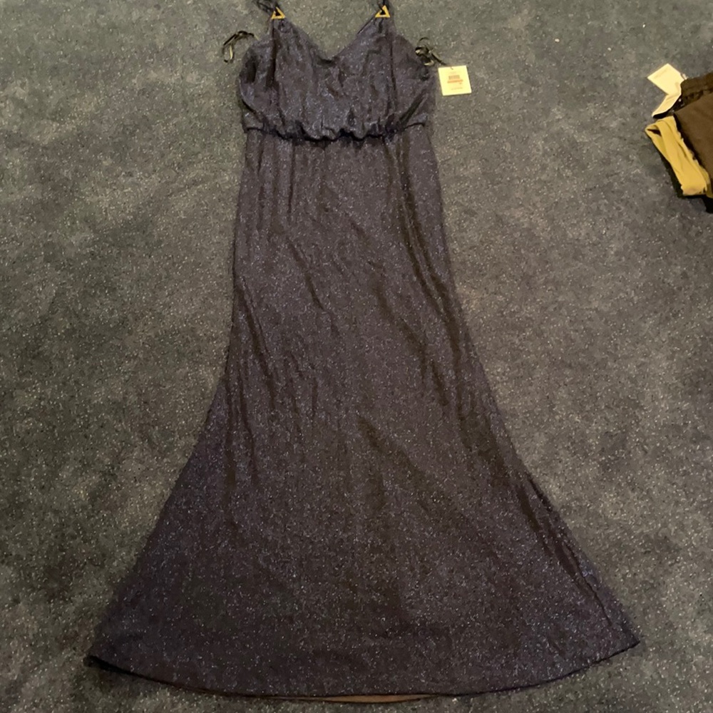 Calvin Klein size 12 navy sparkly gown